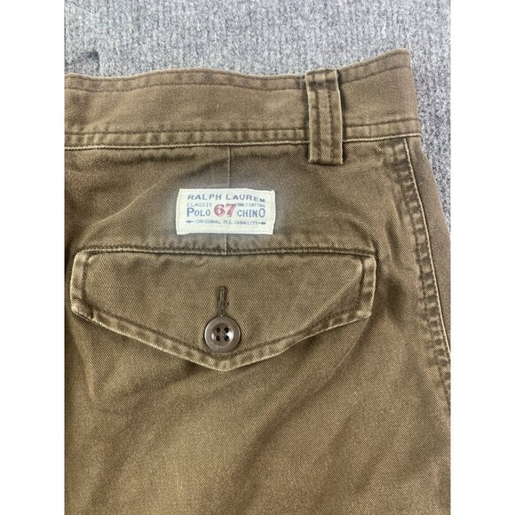 POLO By RALPH LAUREN Mens Cargo Chino Shorts Size 31 Brown - Picture 5 of 7